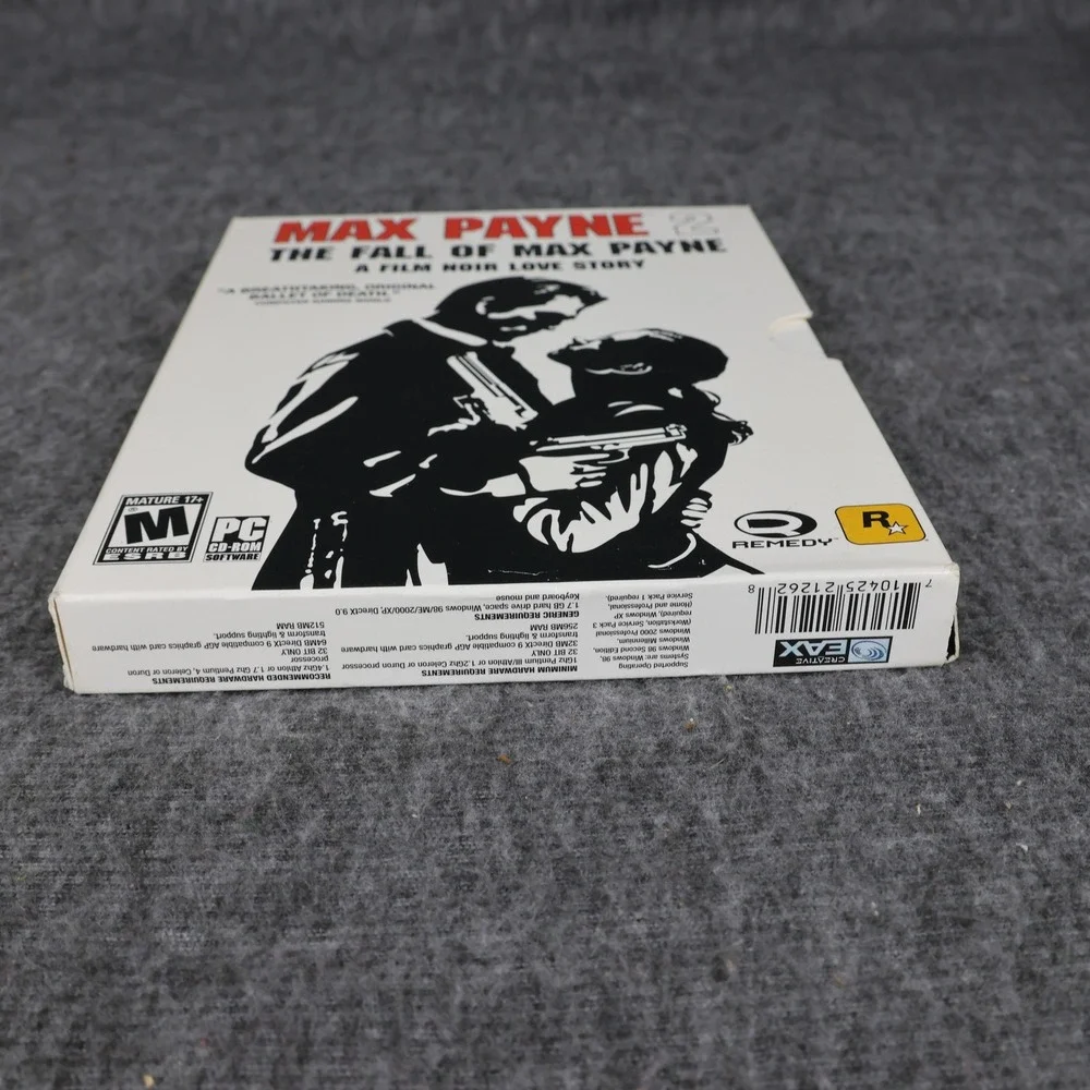 Max Payne 2 The Fall Of Max Payne PC CD-ROM Game Rockstar Games 2 Disc Manual
